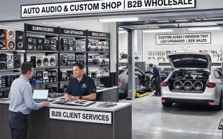 Car audio and customization shops